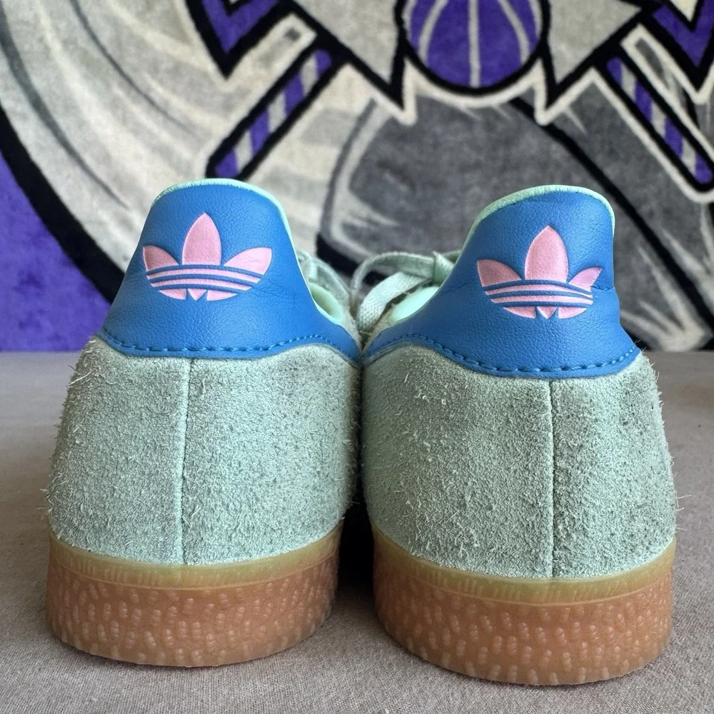 Size 3y - Adidas Gazelle Mint/Pink Kids Sneakers JP7130